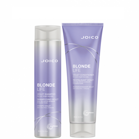 Pachet Sampon si Balsam Blonde Life Violet, 300 ml + 250 ml, Joico