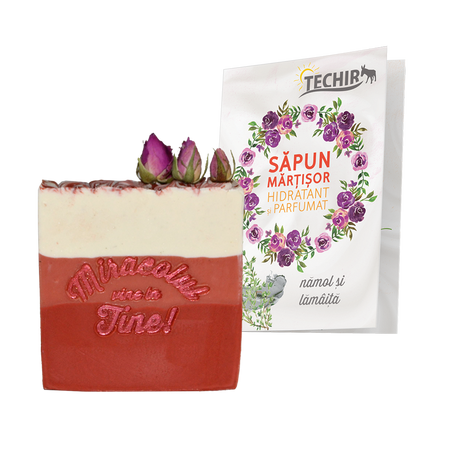 Sapun Martisor hidratant cu namol si lamaita, 120 g, Techir