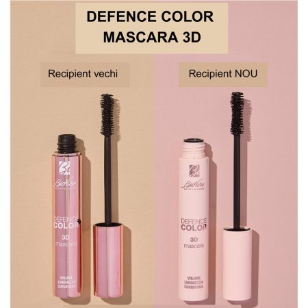 Mascara cu effect 3D Nr. 01 Noir Defence Color, 11 ml, Bionike 656417