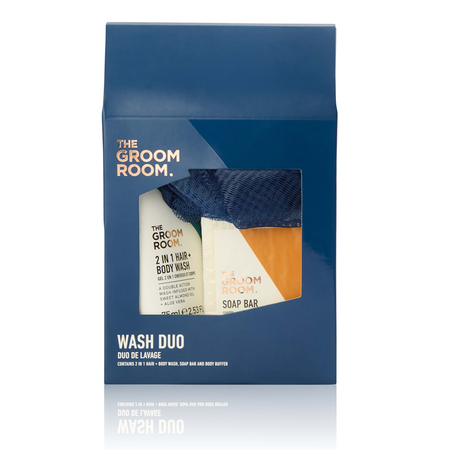 Set de ingrijire corp Wash Duo, 75 ml + 150 g, The Groom Room