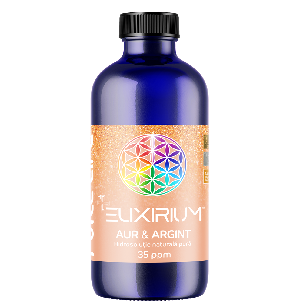 Hidrosolutie cu aur si argint Minerals+ Mix Elixirium, 240 ml, Pure Life
