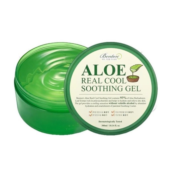 Gel calmant cu 93% extract din frunze de Aloe Vera, 300 g, Benton