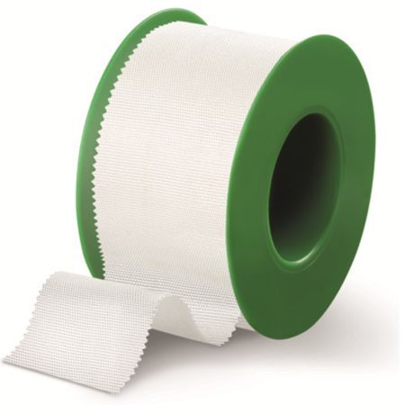 Plasture hipoalergenic pe suport de matase cu margini zimtate Omnisilk, 5cmx9.2m, Hartmann 644094