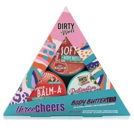 Set de unturi de corp Cheers Body Butter Trio, 3 x 50 ml, Dirty Works