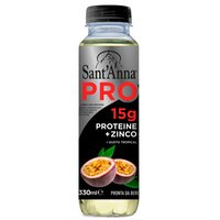 Apa proteica cu aroma tropicala, 330 ml, Sant Anna