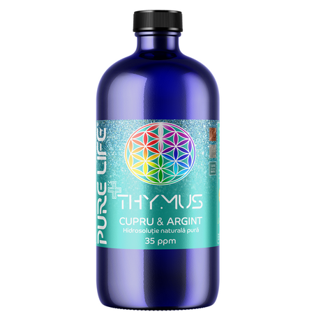 Solutie nanocoloidala Minerals+ Mix Thymus, 480 ml, Pure Life