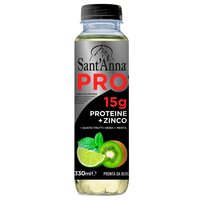 Apa proteica cu aroma de kiwi, lamiae cu menta, 330 ml, Sant Anna