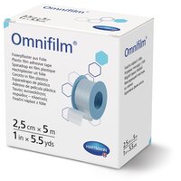 Plasture hipoalergen pe suport de folie transparenta poroasa Omnifilm, 2.5cm x 5m, Hartmann