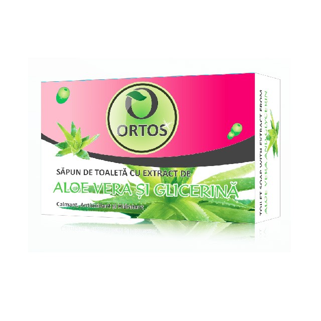 Sapun cu aloe vera si glicerina, 100 g, Ortos