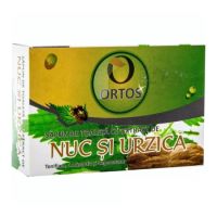 Sapun cu nuc si urzica, 100 g, Ortos