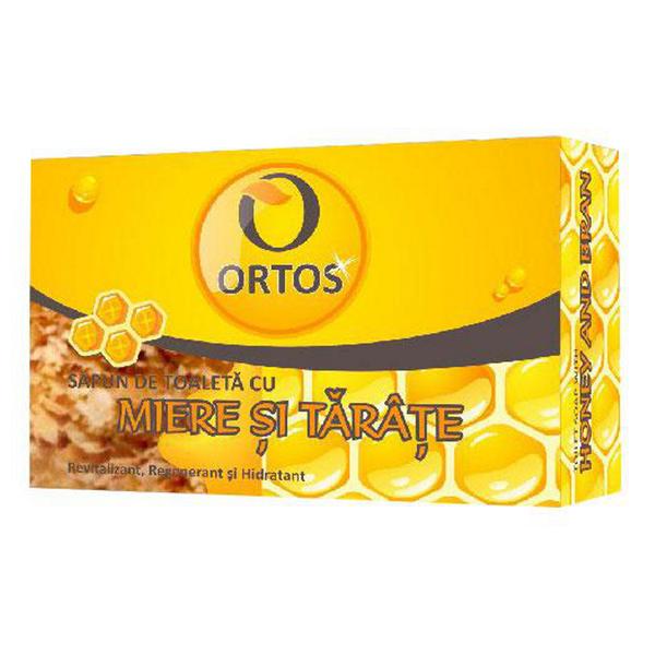 Sapun cu miere si tarate, 100 g, Ortos