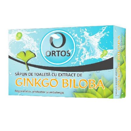 Sapun cu extract de ginko biloba, 100 g, Ortos