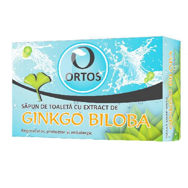 Sapun cu extract de ginko biloba, 100 g, Ortos