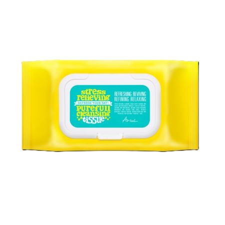 Servetele pentru curatarea tenului Stress Relieving, 80 bucati, Ariul