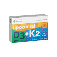 Lipozomal D3 4000 U.I.+ K2 150 mcg, 30 capsule, Remedia