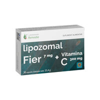 Lipozomal fier + vitamina C, 30 capsule, Remedia