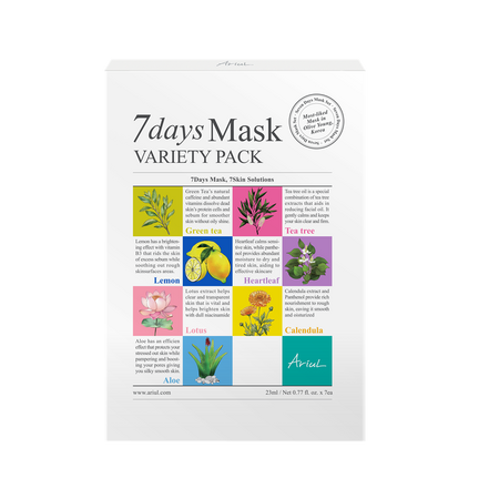 Set masti 7Days Mask, 7 bucati, Ariul