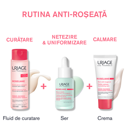 Ser pentru fata anti-roseata Roseliane, 30 ml, Uriage 644867