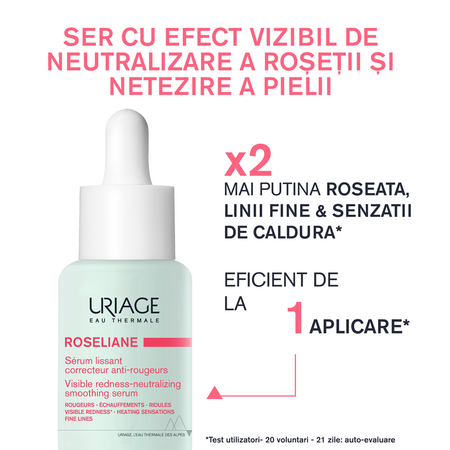 Ser pentru fata anti-roseata Roseliane, 30 ml, Uriage 644866