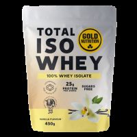Pudra proteica cu aroma de vanilie Total Iso Whey, 450 g, Gold Nutrition