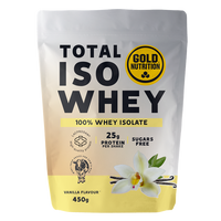 Pudra proteica cu aroma de vanilie Total Iso Whey, 450 g, Gold Nutrition