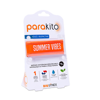 Bratara pentru adulti impotriva tantarilor Good Vibes Orange, 1 bucata, Para Kito