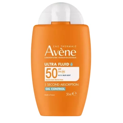 Ultra-Fluid cu protectie solara SPF 50+ Oil Control, 50 ml, Avene