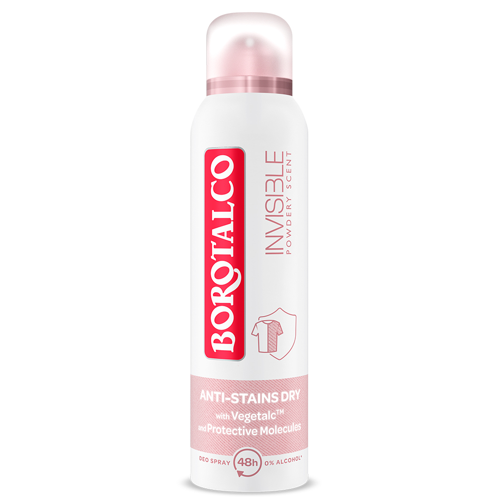 Deodorant Spray Invisible Pink, 150 ml, Borotalco