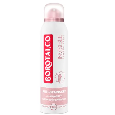 Deodorant Spray antiperspirant Invisible Pink, 150 ml, Borotalco
