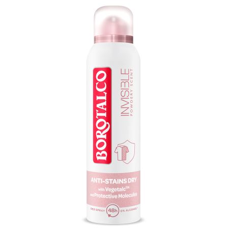 Deodorant Spray Invisible Pink, 150 ml, Borotalco