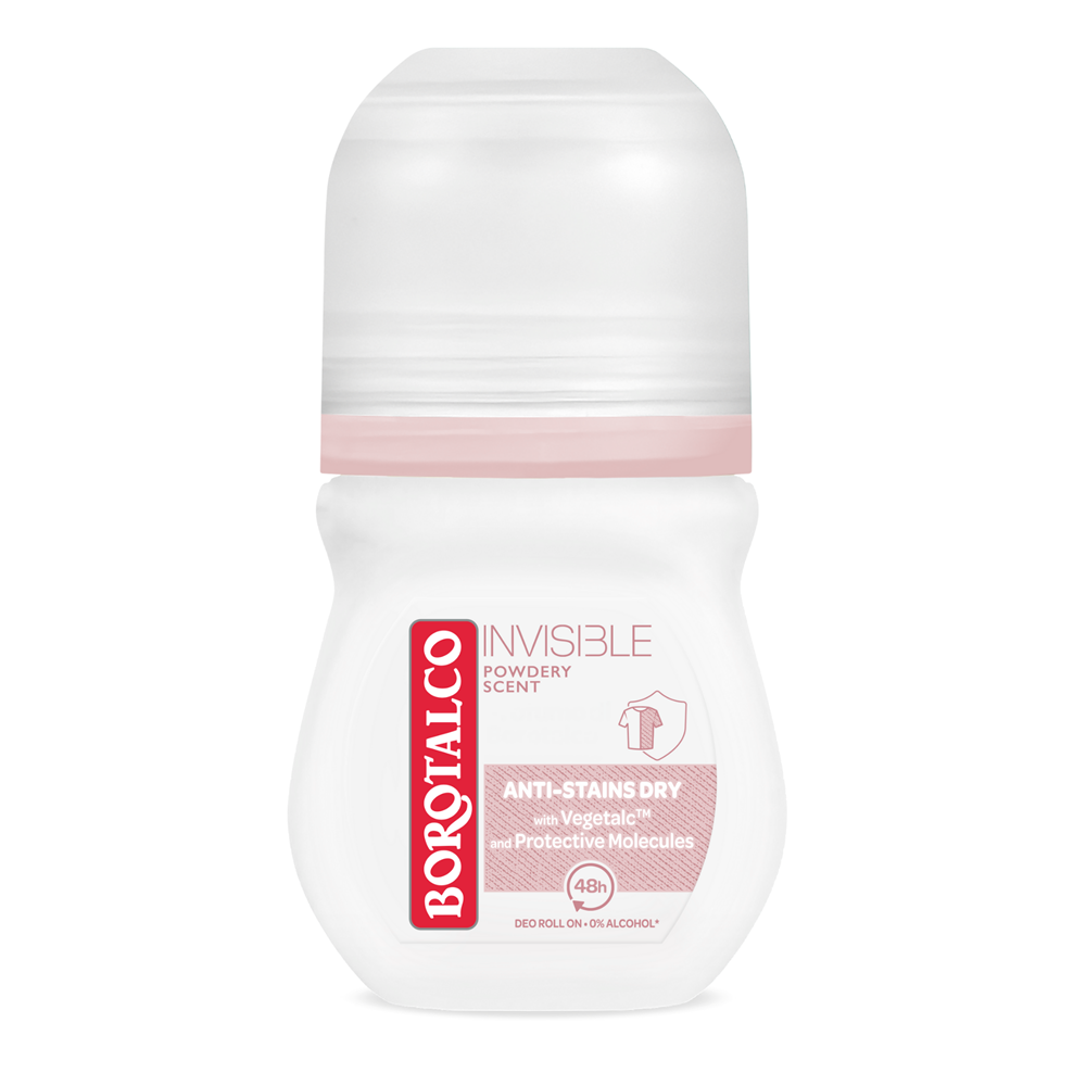 Deodorant Roll-on Invisible Pink, 50 ml, Borotalco