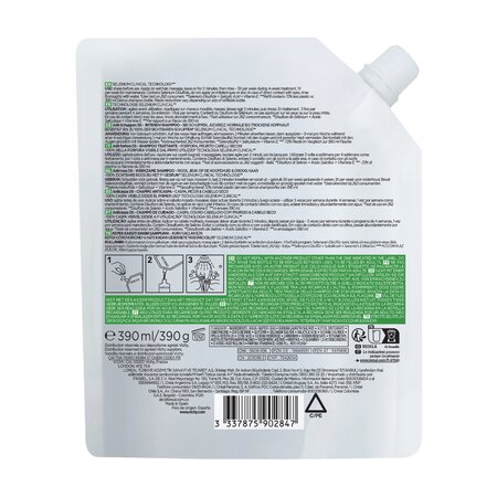 Rezerva sampon antimatreata pentru par uscat si scalp cu senzatie de mancarime Dercos, 390 ml, Vichy 747994