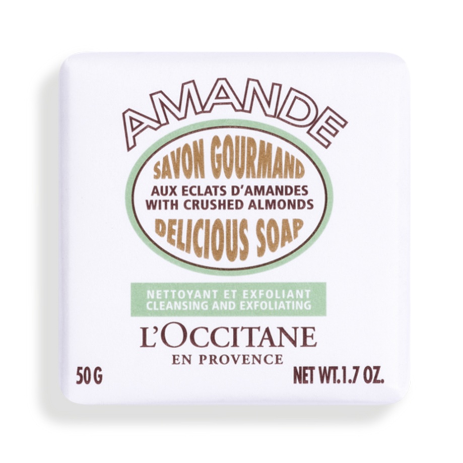 Sapun exfoliant cu migdale Almond Delicious Soap, 50 g, L'Occitane