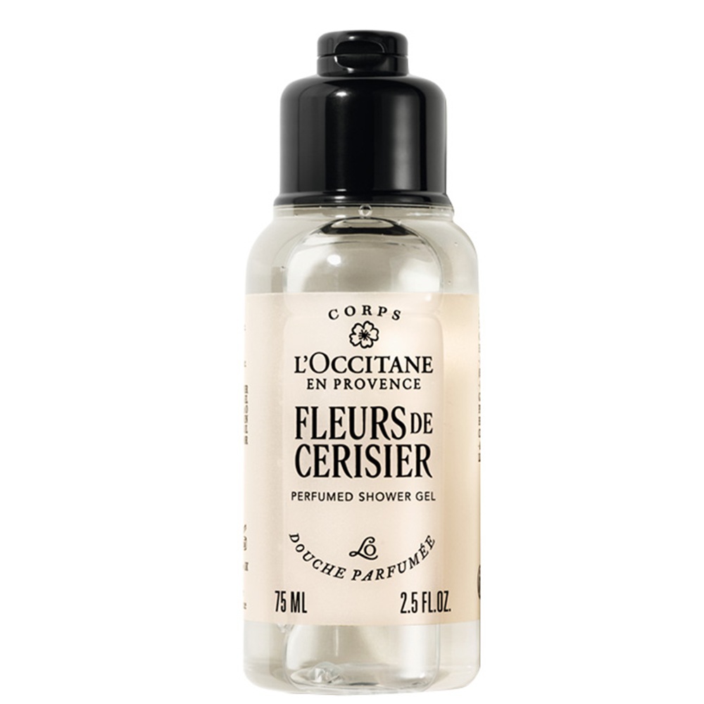 Gel de dus cu flori de cires Cherry Blossom Shower Gel, 75 ml, L'Occitane