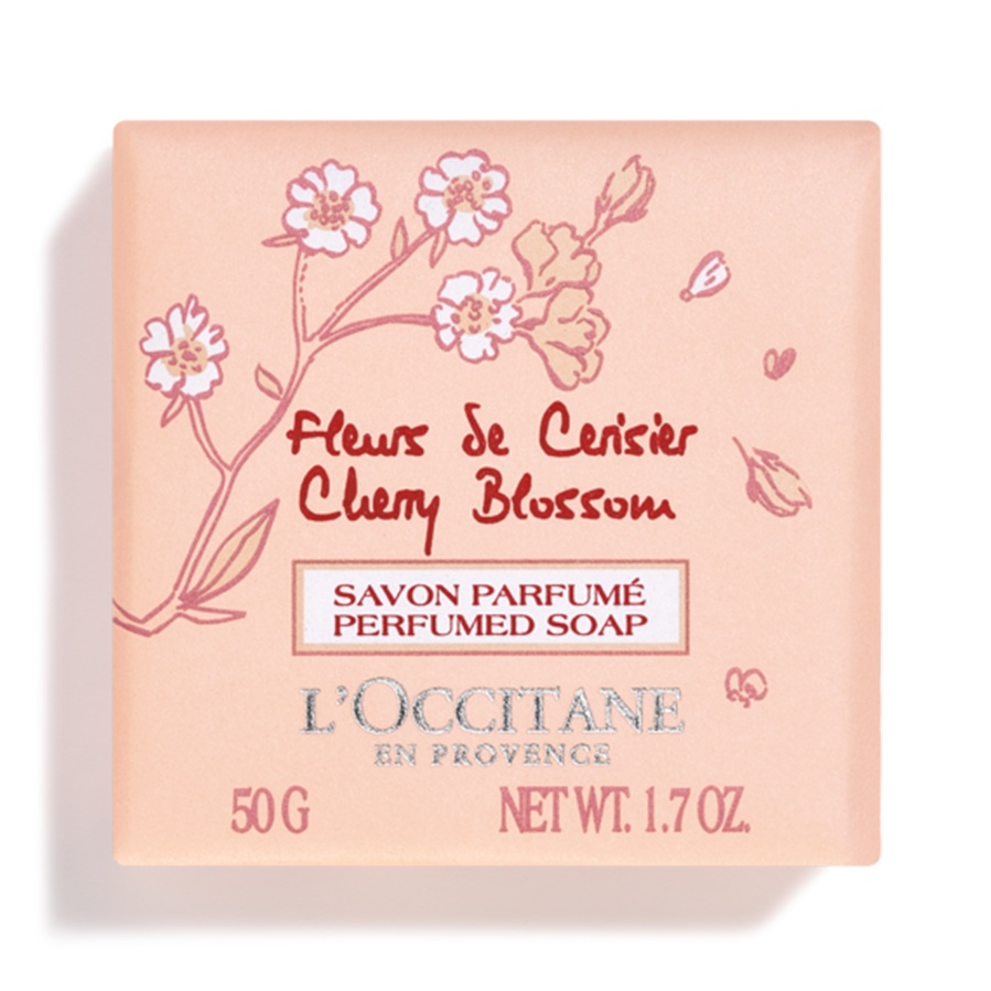 Sapun solid cu flori de cires Cherry Blossom, 50 g, L'Occitane