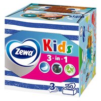 Servetele faciale pentru copii Zoo Box, 60 bucati, Zewa