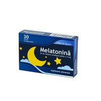 Melatonina, 3 mg, 30 tablete orodispersabile, Linia Dr.Quinn