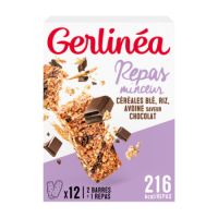 Batoane cu cereale si ciocolata, 372 g, Gerlinea