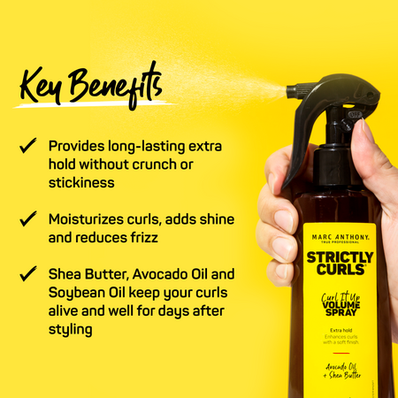 Spray pentru volum si sustinere par cret Strictly Curls, 200 ml, Marc Anthony 710478