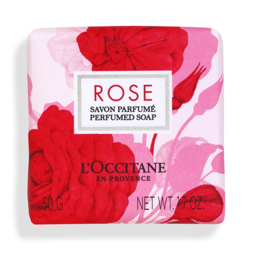Sapun solid cu trandafir Rose Parfumed Soap, 50 g, L'Occitane