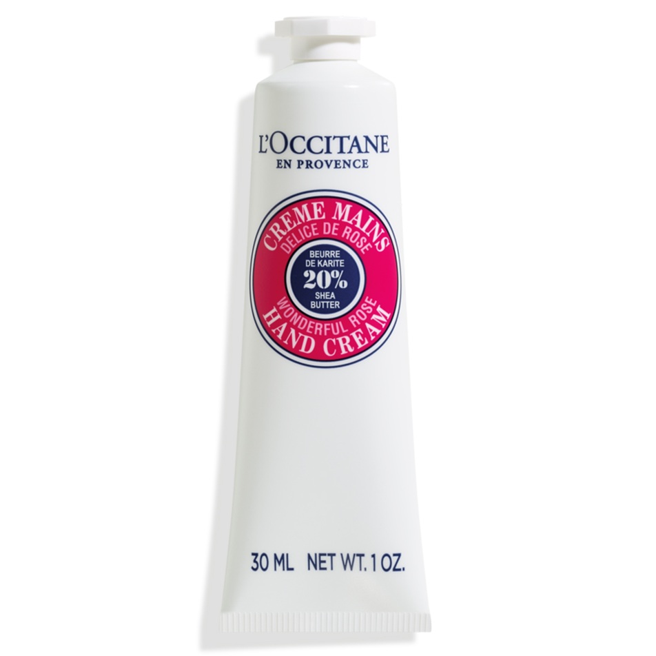 Crema de maini cu unt de shea si trandafir Shea Wonderful Rose Hand Cream, 30 ml, L'Occitane