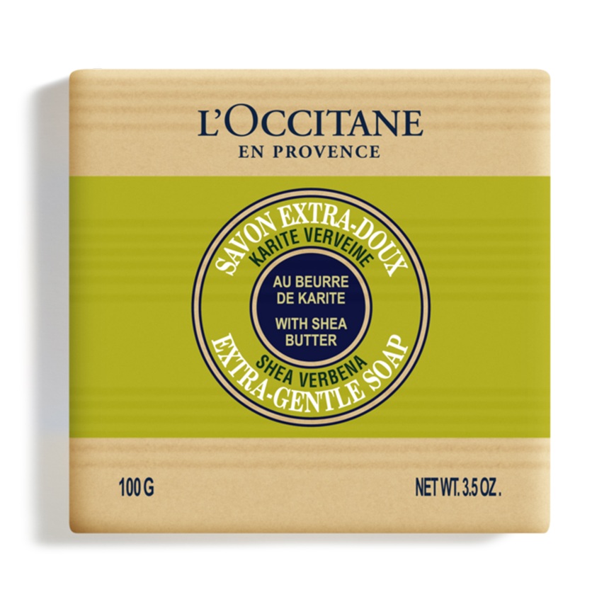 Sapun solid cu unt de shea si verbina Shea Verbena Extra-Gentle Soap, 100 g, L'Occitane