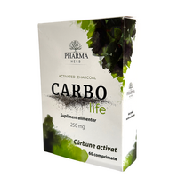 Carbune activat Carbo Life, 60 comprimate, Pharma Herb