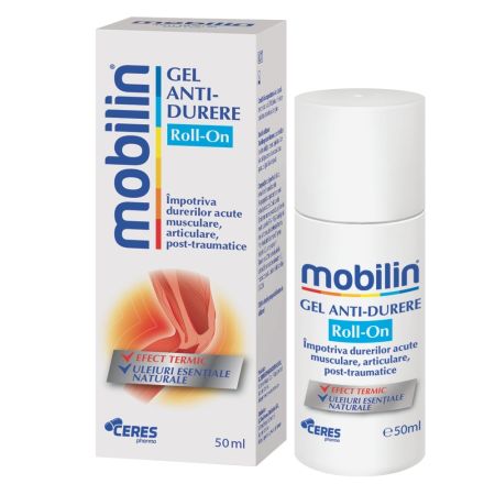 Mobilin Gel Anti-Durere Roll-On, 50 ml, Viva Pharma
