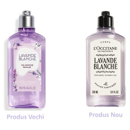 Gel de dus cu extract de lavanda White Lavender, 250 ml, L'Occitane 674146