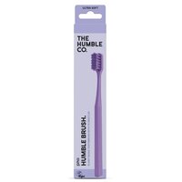 Periuta de dinti ultra-soft cu 7000 peri mov, 1 buc, The Humble Co