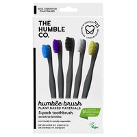 Periuta de dinti soft pe baza de plante, 5 bucati, The Humble Co