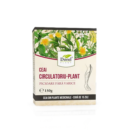 Ceai Circulatoriu-Plant picioare fara varice, 150 g, Dorel Plant