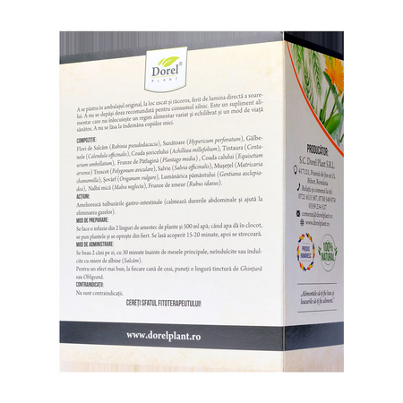 Ceai Gastro-Plant stomac sanatos, 150 g, Dorel Plant 697207