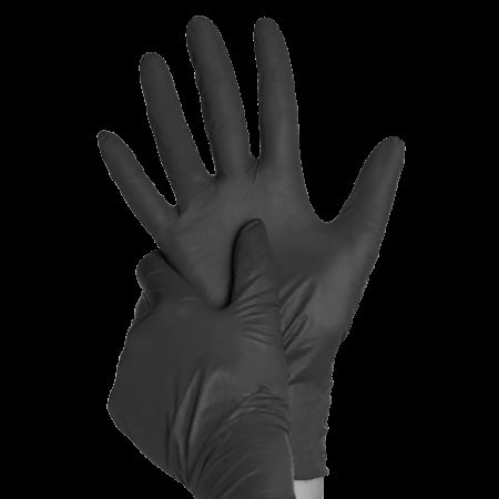 Manusi negre nepudrate din nitril Black Label PPS, marimea XL, 100 bucati, PPS Gloves 647635